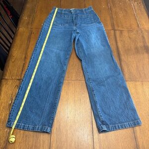 Madewell Front Pocket Classic Blue Wide Leg Jeans size 28